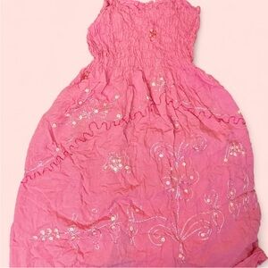 Pink Embroidered Dress